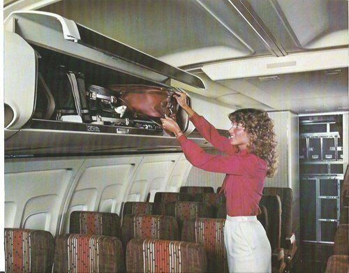 Stowing in the overhead. Eastern 757, back in 1982! | Vintage airlines,  Aircraft interiors, Commercial aviation